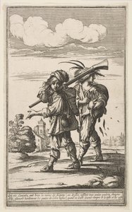 Kaksi marauderia, 1600-luvun puolivälistä loppupuolelle. tekijältä Abraham Bosse