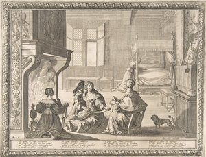 Sairaanhoitajan vierailu 1633. tekijältä Abraham Bosse