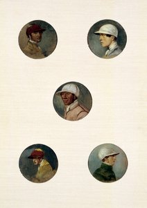 Jockeys-tutkimukset (öljy kankaalle) tekijältä Abraham Cooper