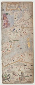 Katalonian atlas, arkki 6, 1375 tekijältä Abraham Cresques