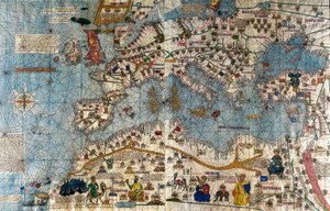 Mapa català del continent europeu amb l