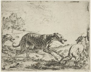 La guineu i els tres gossos finlandesos tekijältä Abraham Danielsz. Hondius