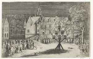Kokko prinsessa Maria Henriettan vierailulla prinssi Willem III:n kanssa Bredaan, 1653 tekijältä Abraham Dircksz. Santvoort