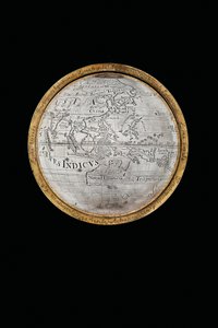 Kaksi poikkeuksellista maapalloa ja taivaallista maapalloa, joita tukevat Hercules ja Atlas, Augsburg, 1697-1699