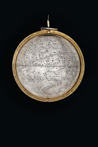 Kaksi poikkeuksellista maapalloa ja taivaallista maapalloa, joita tukevat Hercules ja Atlas, Augsburg, 1697-1699 tekijältä Abraham Drentwett