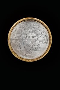 Kaksi poikkeuksellista maapalloa ja taivaallista maapalloa, joita tukevat Hercules ja Atlas, Augsburg, 1697-1699 tekijältä Abraham Drentwett