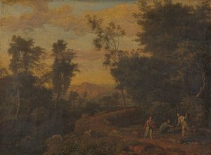 Diana ja hänen nymfinsä metsästävät tekijältä Abraham Genoels (attributed to)