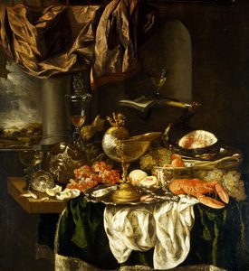 Asetelma maiseman kanssa, 1650-luku
