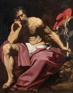 Saint Jerome tekijältä Abraham Janssens I