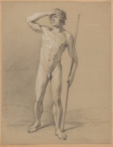 Seisova miesalasti edestä katsottuna (1. palkinto 1810)