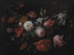 Kukkien seppele tekijältä Abraham Mignon