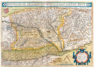 Itävalta, Slovenia, Bosnia ja Hertsegovina, Serbia, Romania, Tšekin tasavalta, Slovakia, Unkari, Länsi-Ukraina. tekijältä Abraham Ortelius
