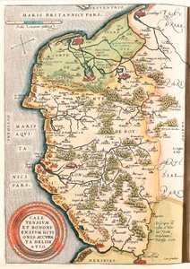 Caletensium et Bononiensium Ditionis Accurata Delineatio Maantieteellinen kartta Boulonnais