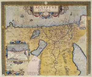 Muinaisen Egyptin kartta - kirjoittanut Abraham Ortelius, Antwerpen tekijältä Abraham Ortelius
