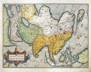 Aasian kartta, Abraham Orteliuksen Theatrum Orbis Terrarumilta tekijältä Abraham Ortelius