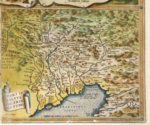 Friuli Venezia Giulian alueen kartta, Abraham Orteliuksen Theatrum Orbis Terrarumilta tekijältä Abraham Ortelius