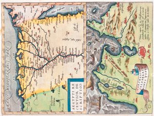 Koillis-Egypti, Tunis, Egypti, Tunisia tekijältä Abraham Ortelius