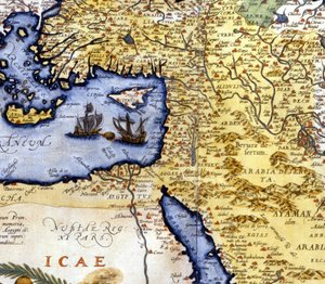 Palestiina ja Egypti Abraham Orteliuksen atlasin jälkeen, Amsterdam tekijältä Abraham Ortelius
