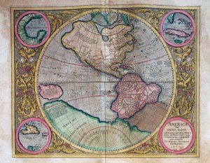 Abraham Orteliuksen (1527-1598) maailmankartta tekijältä Abraham Ortelius