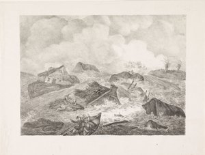 Kamperdijkin läpimurto, 1825 tekijältä Abraham Vinkeles