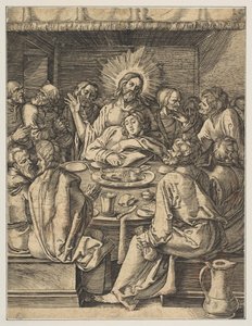 Viimeinen ehtoollinen, teoksesta The Small Passion copy.n.d. tekijältä Abraham Waesberge