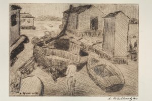 Katukuvaus, rakennus tai muotokuva, 1900. tekijältä Abraham Walkowitz