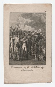 Dumouriez Neerwindenin taistelussa, noin 1795 (kaiverrus).