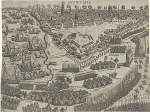 Anjoun herttuan saapuminen Antwerpeniin ja Orangen prinssin vastaanotto, 1582