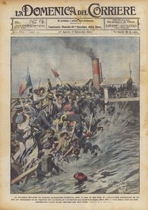 Arcachonissa (Ranska) kelluva ponttonilautailu väkijoukon painon alla?