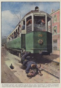 Poikkeuksellinen pelastus (väri litho) tekijältä Achille Beltrame