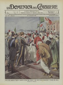 Saapuminen joukkue Tripoli komennossa herttua Abruzzi, arabien johtajat saavat?