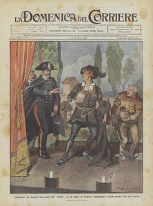 Carabinierit, jotka tarttuvat kalloihin Hamlet-esityksen aikana Piemonten teatterissa?