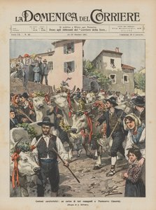 Tunnusomaiset puvut, Romagnan härkien kulkue Pontecorvossa (Caserta)