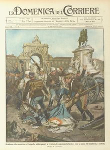 Monarkian rappio Portugalissa, sotilaat siirtyivät mellakoijille, jotka tallasivat lippua?