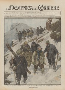 Onneton alppimatka Val Brembanassa, haavoittuneiden kuljetus Bergamoon kolmen jälkeen?