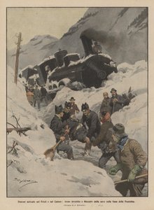 Valtavat lumisateet Friulissa ja Cadoressa, juna osui ja lumen tukki Pontebba-radalla