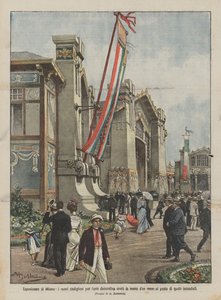 Milan Exposition, uudet koristetaiteen paviljongit, jotka pystytettiin alle kuukaudessa paikalleen?