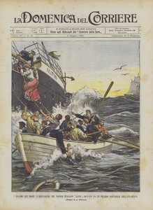 I Drammi Del Mare, italialaisen höyrylaivan Alfion miehistö pelastettiin norjalaiselta purjelaivalta Atlantilta