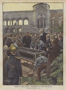 Verdin hautajaiset Milanossa, hautaus monumentaaliselle hautausmaalle