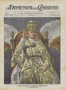 Uusi paavi Pius X (kardinaali Giuseppe Sarto)