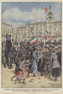 Mellakka Italian Triesten kaduilla