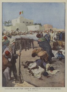 Salakavala arabikapina Tripolissa, aiemmin hyväksyneiden pettureiden ampuminen?