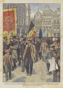 Poliittinen agitaatio Belgiassa, 300 yhdistyksen kulkue menee Brysselin porvariston luo?