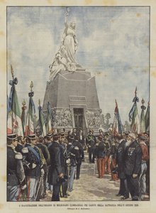Ossario Di Melegnanon (Lombardia) avajaisia ​​taistelussa kaatuneita varten 8. kesäkuuta 1859
