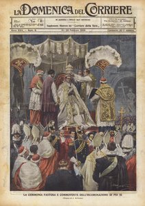 Pius XI:n kruunajaisten ylellinen ja liikuttava seremonia