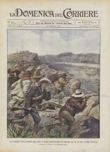 Sota Etelä-Afrikassa, buurit torjuvat britit Tugela-joen toisella puolella