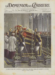 Leo XIII:n kuolema, ruumiin julkinen esittely Sakramenttikappelissa San Pietrossa