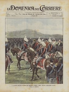 Military Magazine presidentti Loubetin kunniaksi, Roomassa Bersaglieri Ciclisti -paraati
