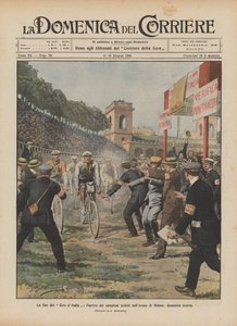 Giro dItalian loppu, pyöräilyn mestarien saapuminen Milanon areenalle viime sunnuntaina tekijältä Achille Beltrame