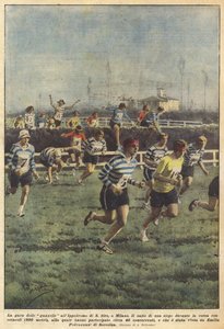 Gazellikilpailu SAN Siro Hippodromessa Milanossa